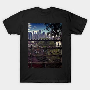 Manhattan Skyline New York City Love Padlocks T-Shirt